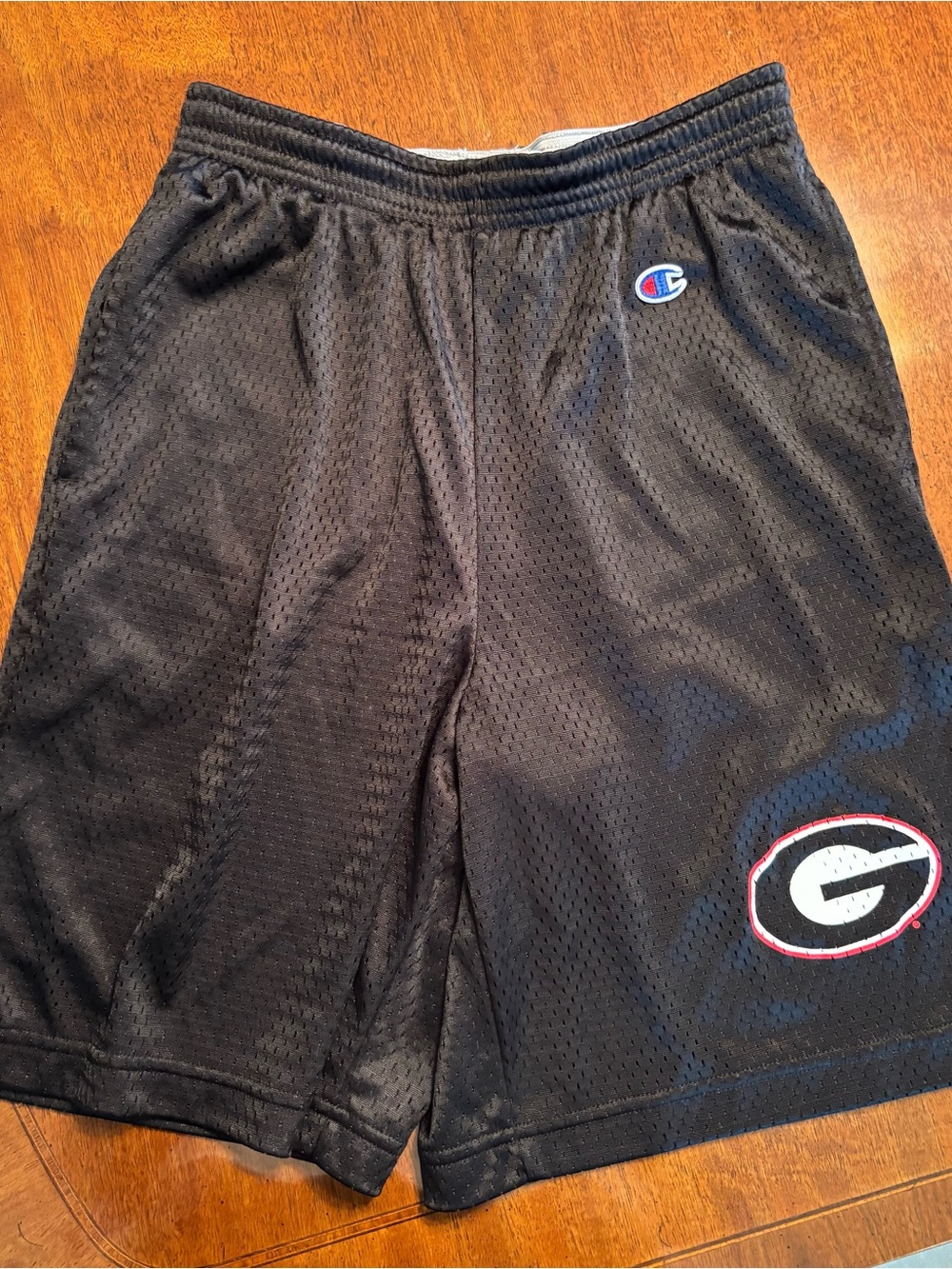 Champion Black Mesh UGA Shorts with pockets. size S excellent condition
